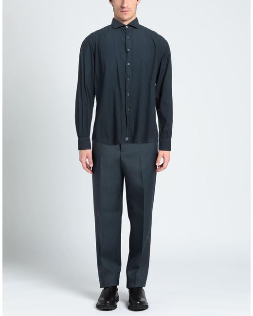 Camisa Sonrisa de hombre de color Blue