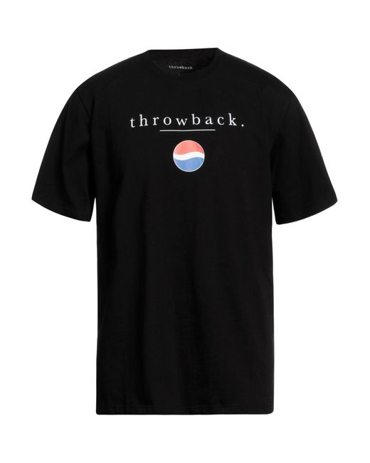 Throwback. Black T-shirt for men