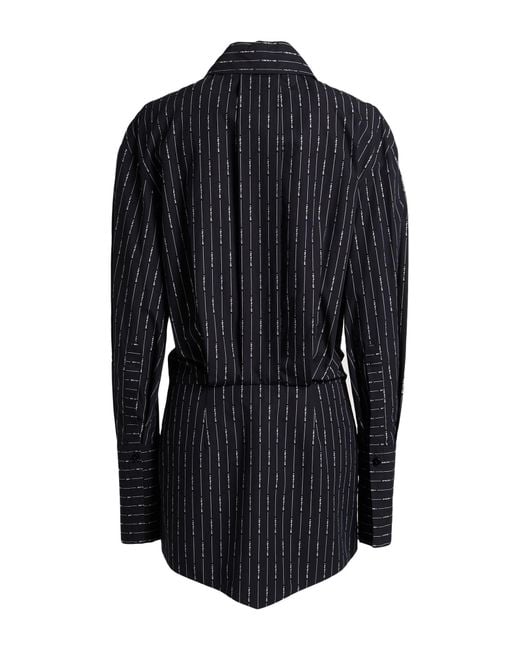 The Attico Blue Mini Dress Cotton