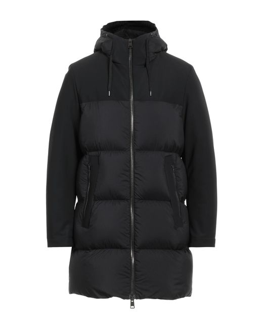 Herno Black Puffer Polyamide, Polyurethane, Elastane for men