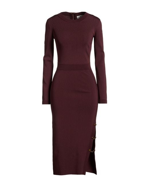 Elisabetta Franchi Purple Midi Dress