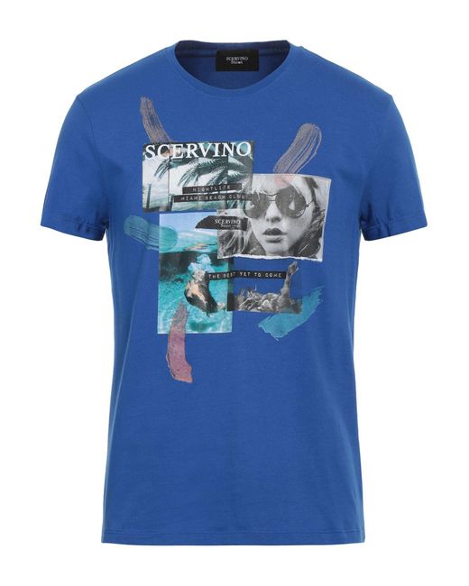 Ermanno Scervino Blue T-shirt for men