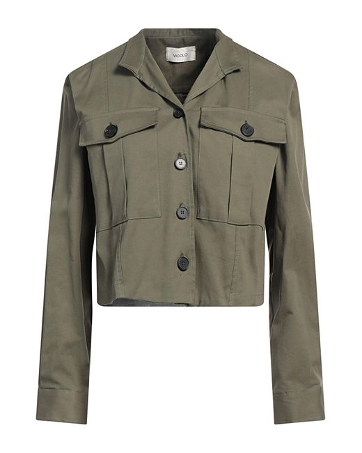 ViCOLO Green Shirt Cotton, Elastane