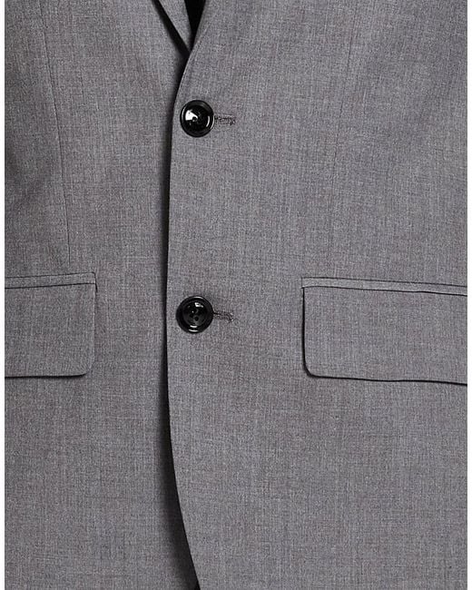 Liu Jo Gray Blazer Polyester, Viscose, Elastane for men