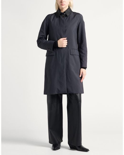 Moorer Black Overcoat & Trench Coat Polyester