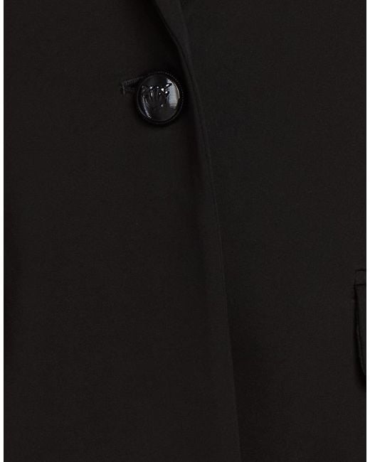 Pinko Black Blazer Viscose, Polyamide, Elastane