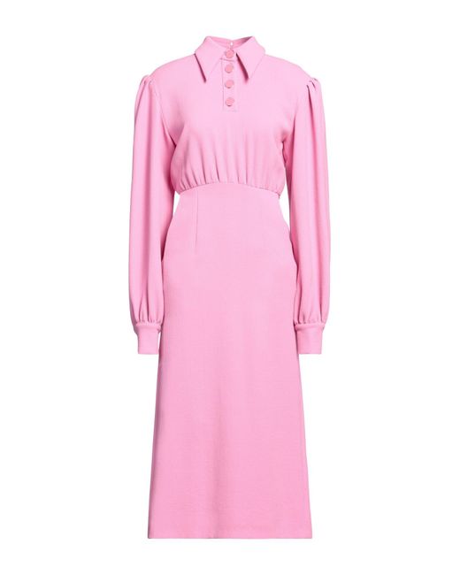 ROWEN ROSE Pink Midi Dress