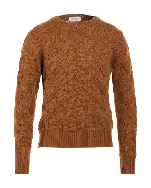 FILIPPO DE LAURENTIIS Brown Sweater Cashmere for men