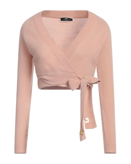 Elisabetta Franchi Pink Wrap Cardigans