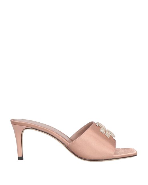 Tory Burch Pink Heeled Mules