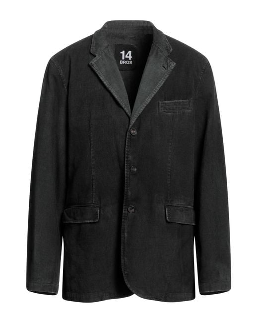 14 Bros Black Blazer for men