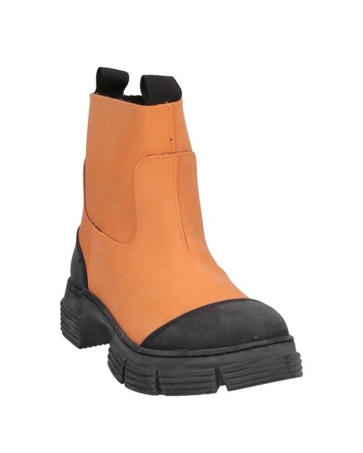 Ganni Brown Ankle Boots