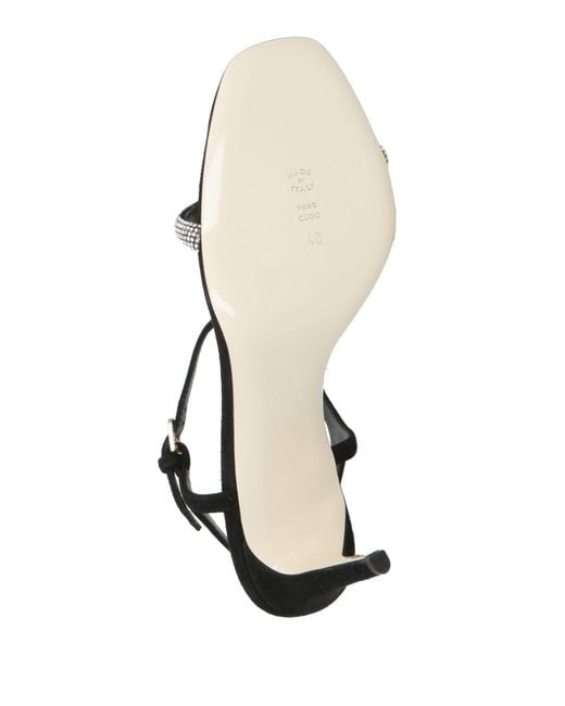 Pollini Black Sandals