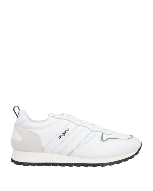 Emanuel Ungaro White Sneakers Calfskin for men
