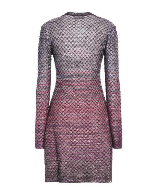 Missoni Purple Mini Dress