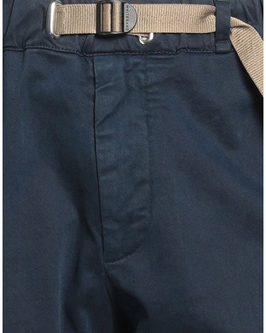 White Sand Blue Pants Cotton, Elastane for men