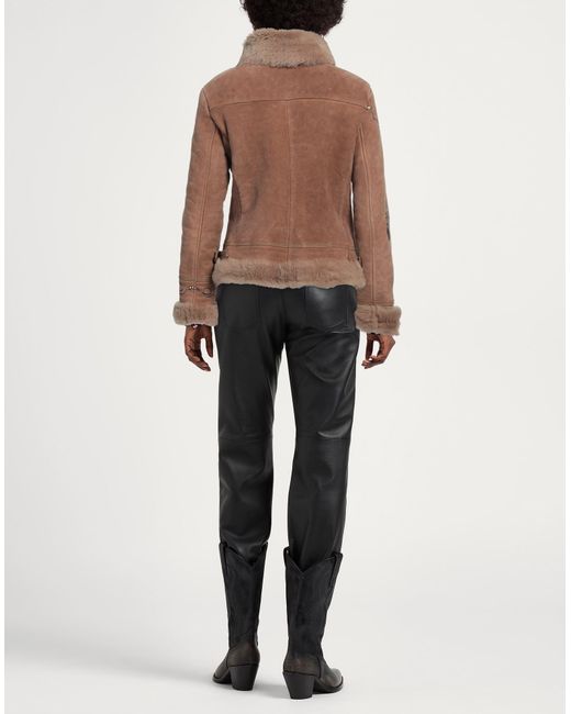 History Repeats Brown Shearling- & Kunstfell