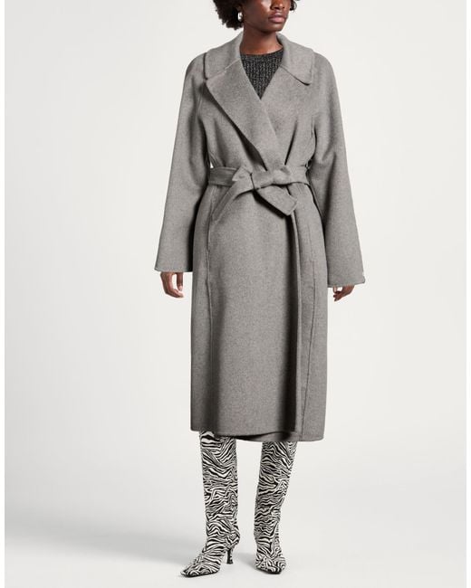 Paltò Gray Fabbrica Coat Wool, Polyester