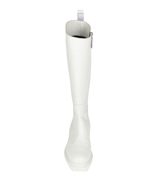 3Juin White Boot Soft Leather