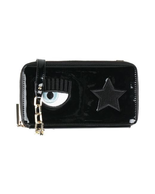 Chiara Ferragni Black Crossbody Wallet