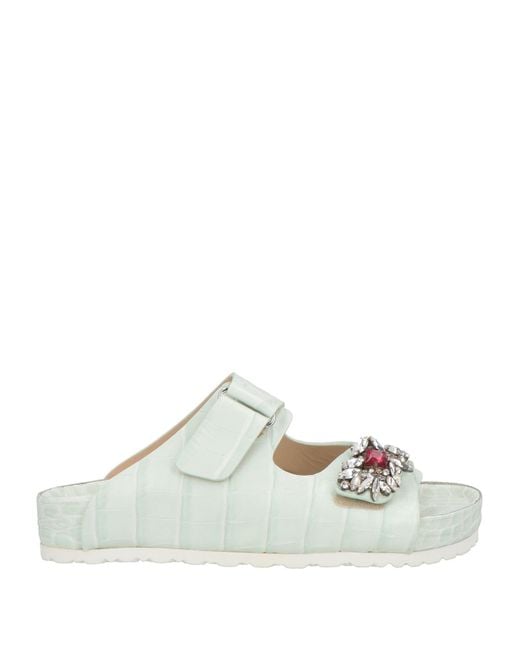 Giambattista Valli White Sandals Leather