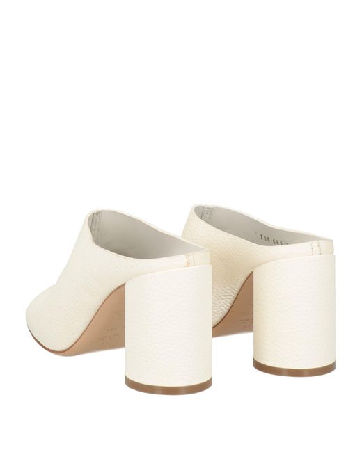 Casadei White Mules & Clogs