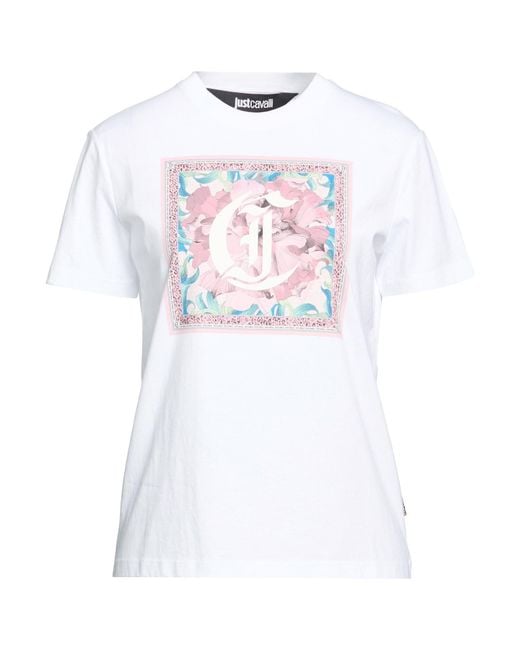 Just Cavalli White T-Shirt Cotton