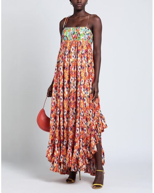 MSGM Red Maxi Dress