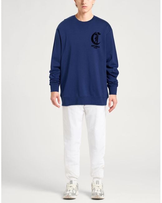 Just Cavalli Blue Sweatshirt for men