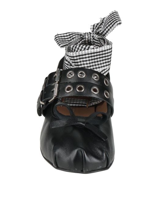 Divine Follie Black Ballet Flats