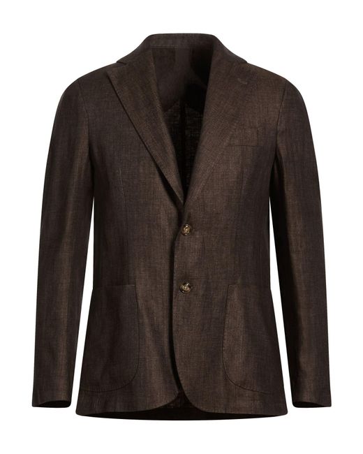 Barba Napoli Black Blazers for men