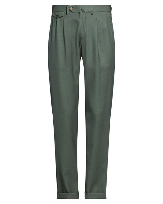 Briglia 1949 Green Military Pants Virgin Wool, Elastane for men