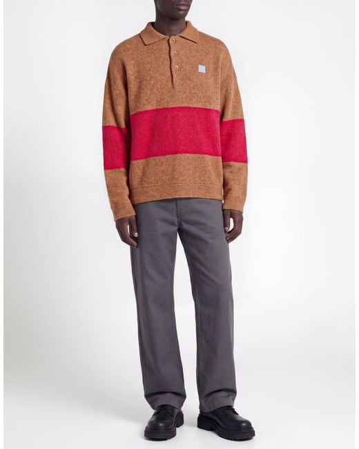 American Vintage Red Sweater Wool, Polyamide, Elastane for men