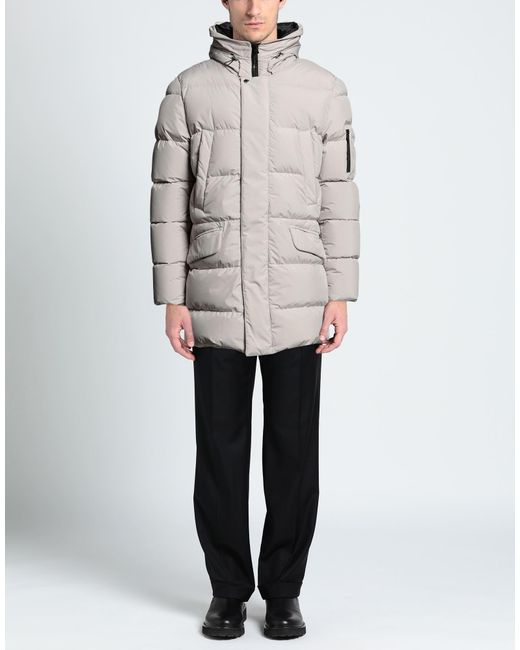 Moorer Gray Light Puffer Polyester for men