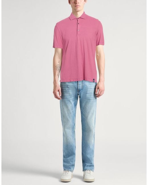 Drumohr Pink Polo Shirt for men
