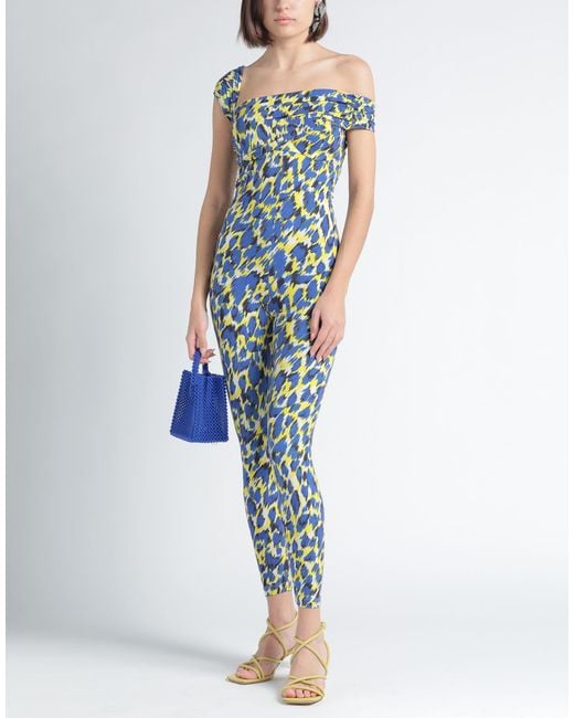 Elisabetta Franchi Blue Jumpsuit