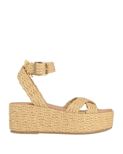 Être Cécile Metallic Sandals Textile Fibers