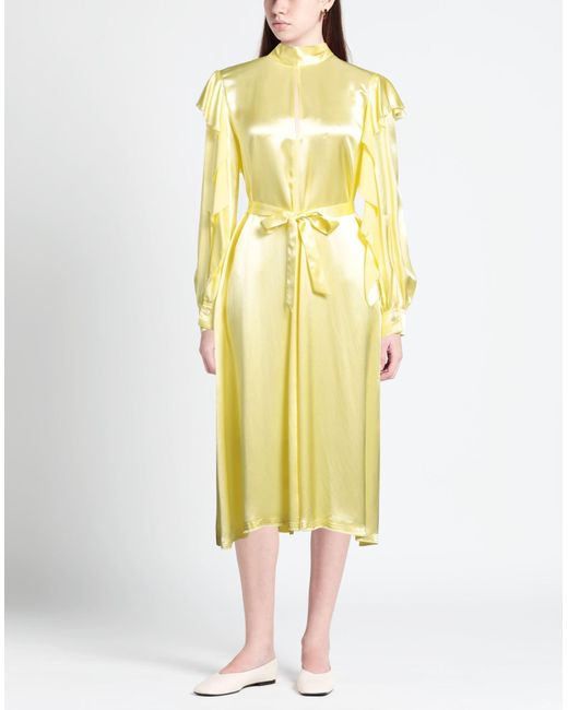 Golden Goose Deluxe Brand Yellow Midi Dress