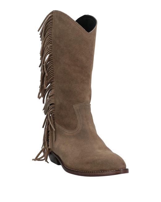 Grey Mer Brown Ankle Boots