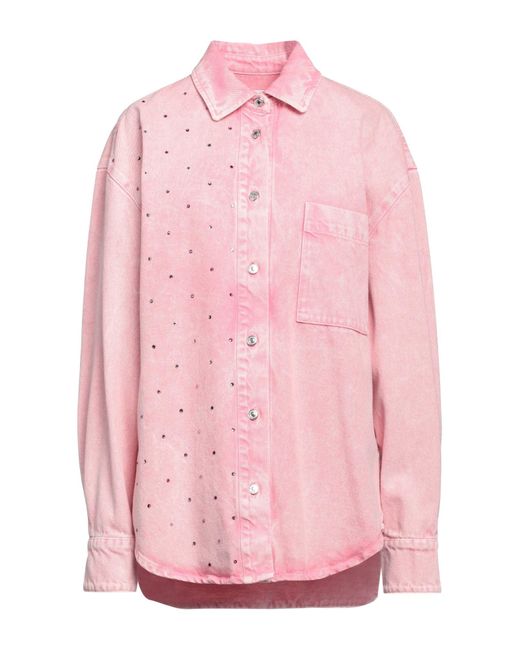 MSGM Pink Denim Shirt