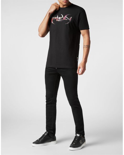 T-shirt di Philipp Plein in Black da Uomo