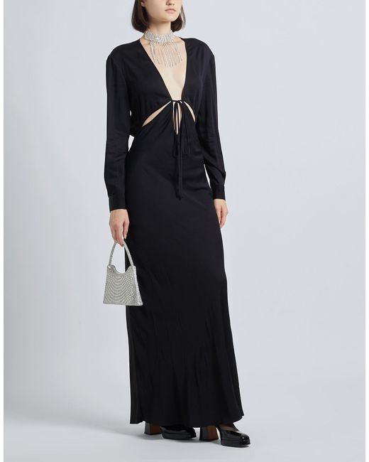 8 by YOOX Black Long Dress