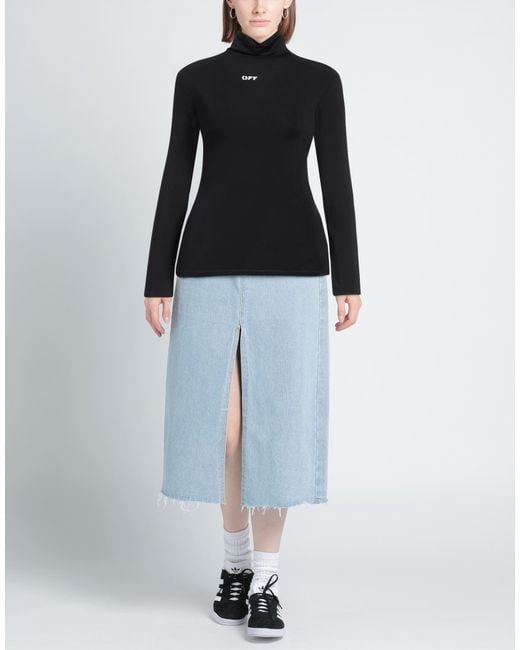 Off-White c/o Virgil Abloh Black T-Shirt Viscose, Elastane