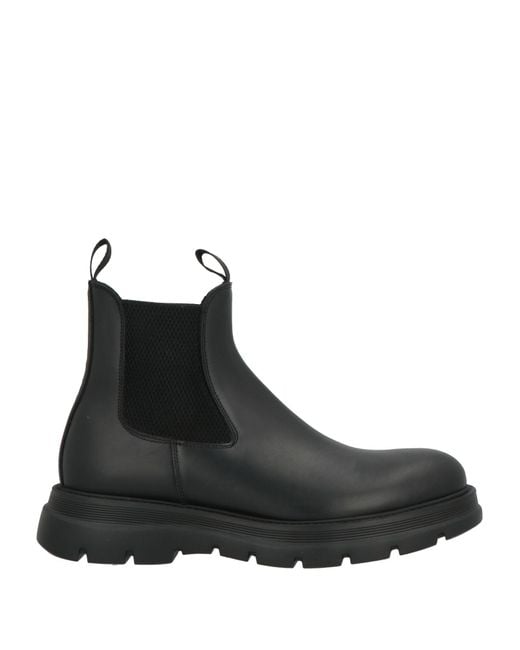 MICH SIMON Black Ankle Boots for men