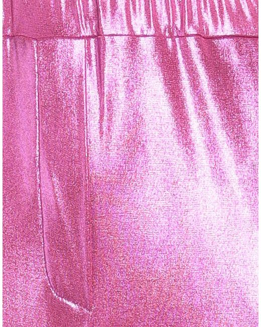 DON'T @ ME Pink Fuchsia Pants Polyester, Elastane