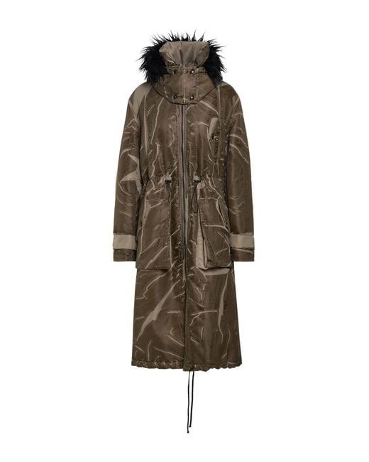 Masnada Brown Coat Polyamide