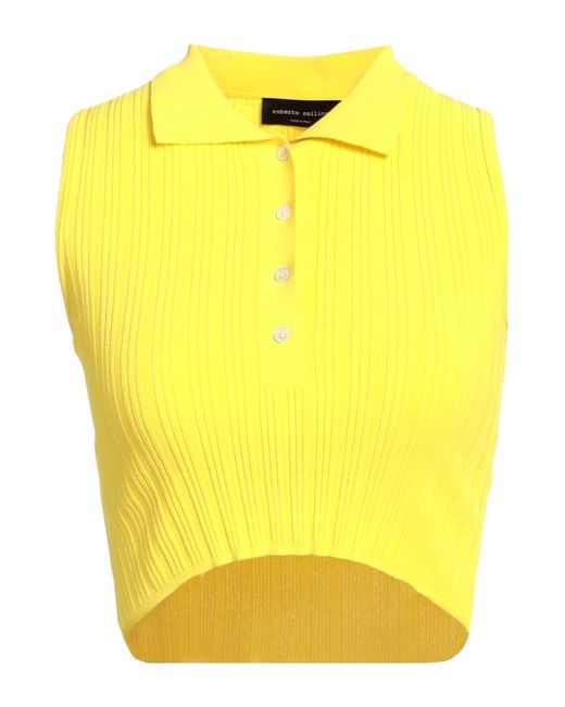 Pullover Roberto Collina en coloris Yellow