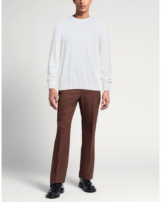La Fileria White Sweater Cotton for men