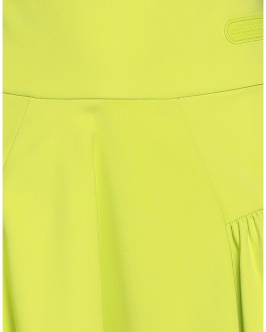 DSquared² Yellow Mini Skirt Polyester, Elastane