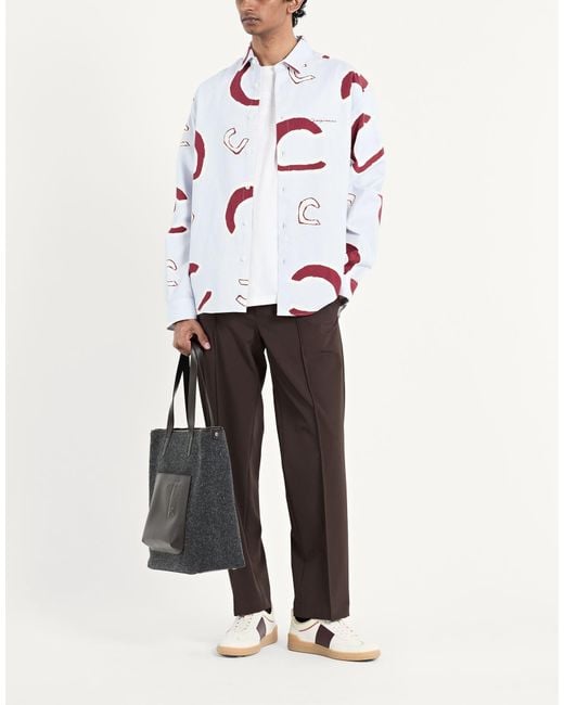 Jacquemus White ‘Simon’ Patterned Shirt, , Light for men